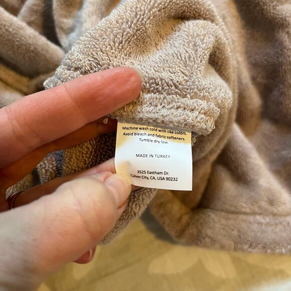 Parachute Classic Turkish Cotton Robe in Fawn Unisex Size XS - Picture 5 of 8